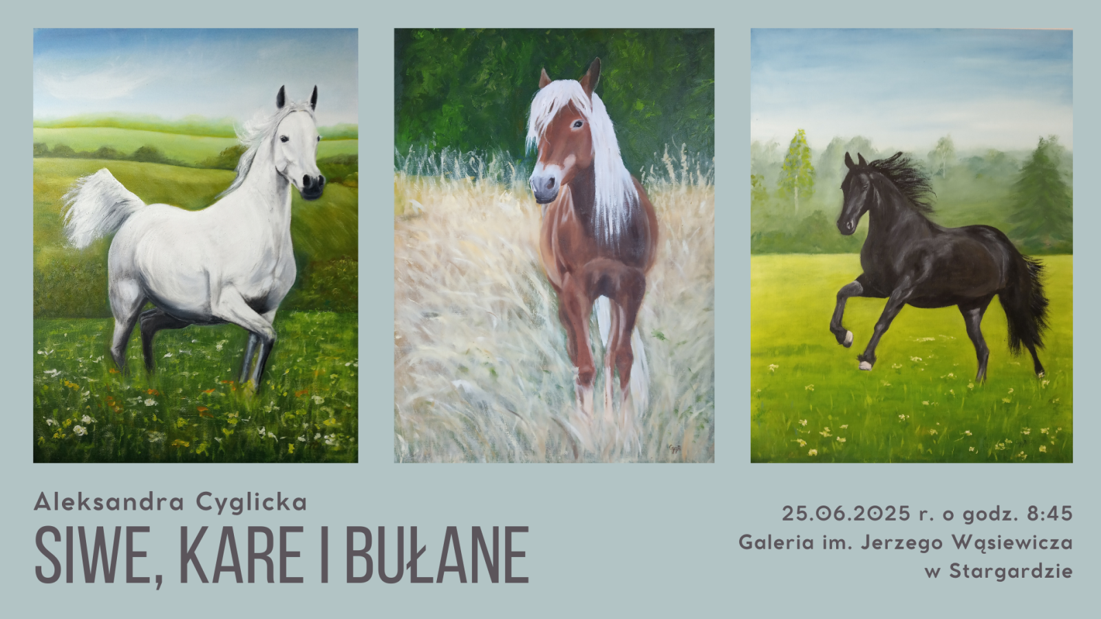 Plakat: Otwarcie wystawa malarskiej 