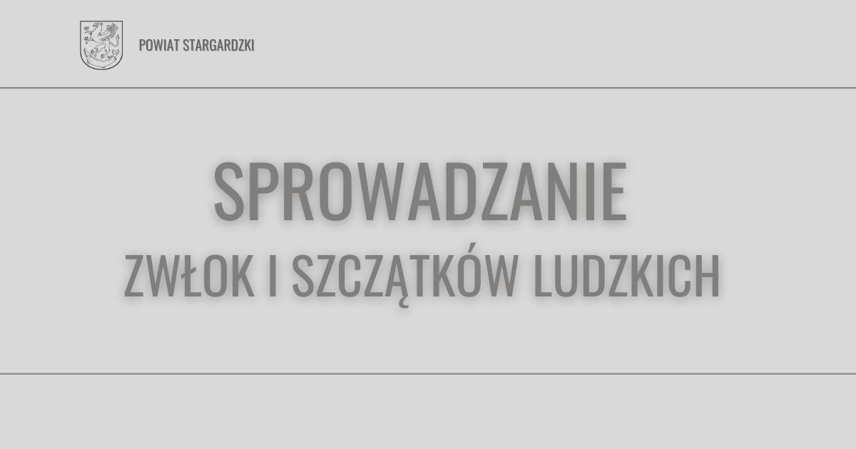 Zdjęcie: Sprowadzanie zwłok i szczątków ludzkich