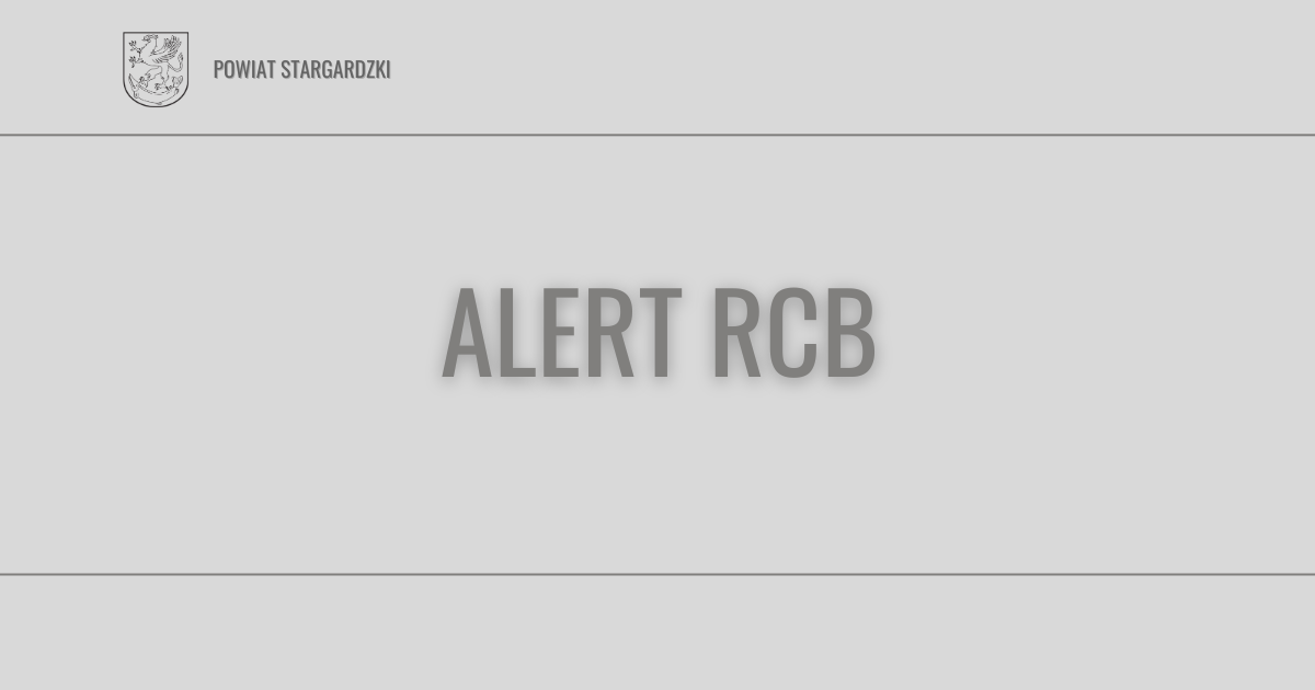 Zdjęcie: Alert RCB!