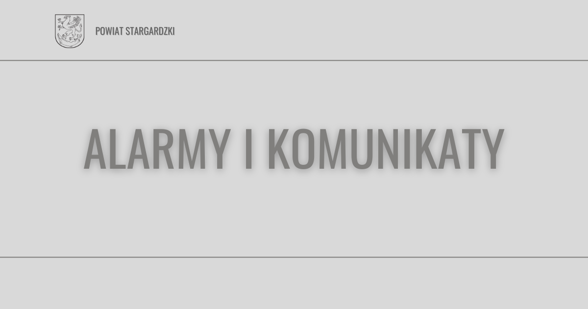 Zdjęcie: Alarmy i komunikaty