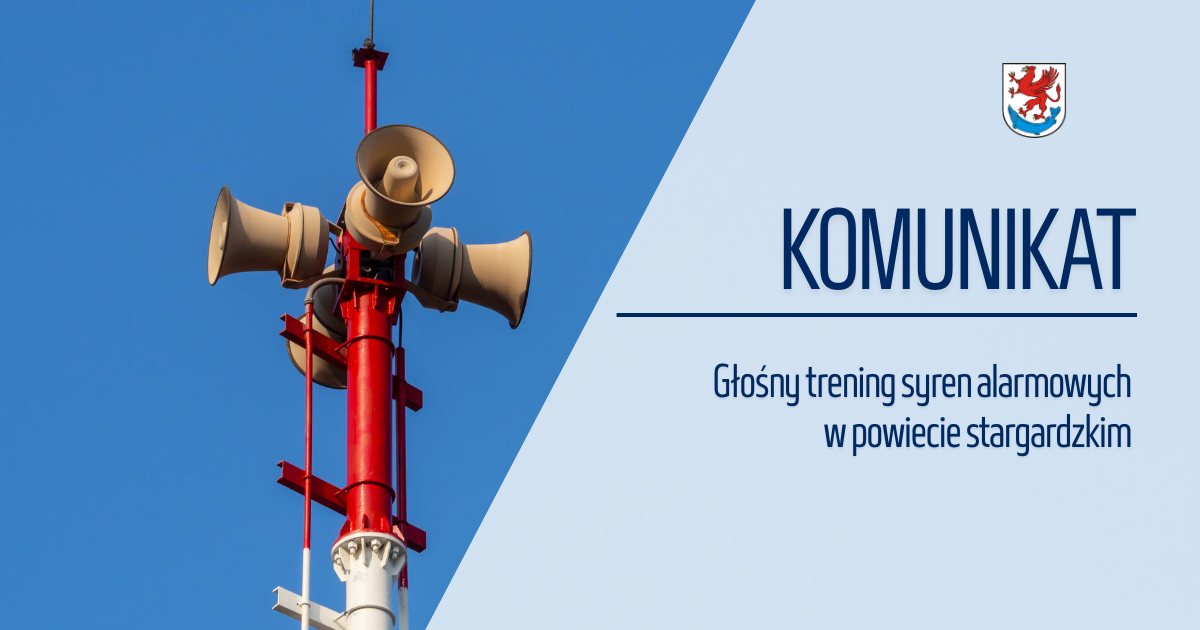 Zdjęcie: Głośny trening syren alarmowych w powiecie stargardzkim