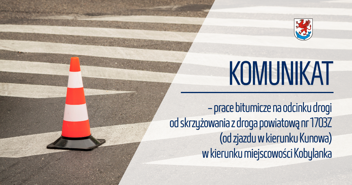 Zdjęcie: Utrudnienia na drodze powiatowej 1704Z