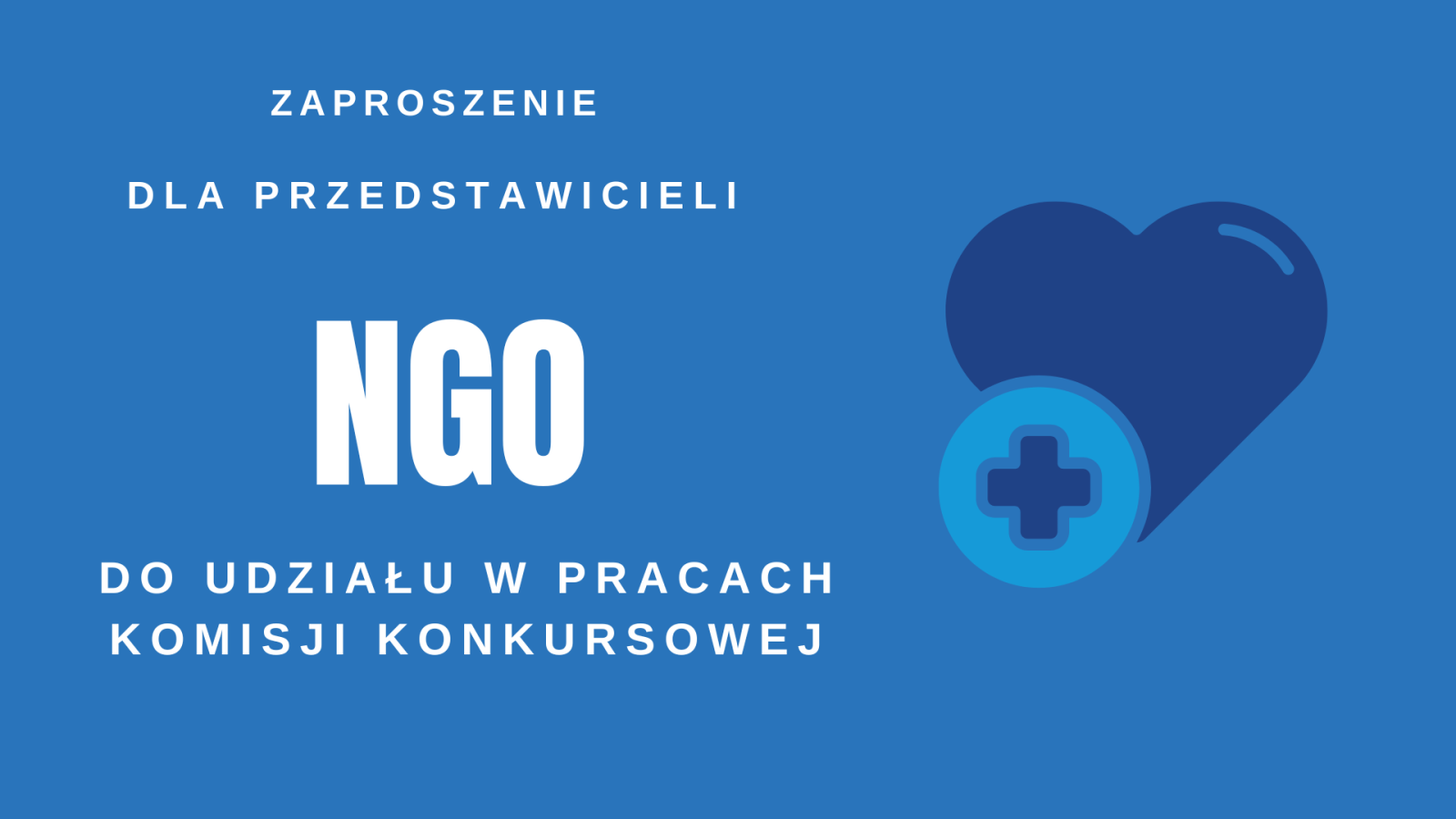 Zdjęcie: ZAPROSZENIE dla przedstawicieli organizacji pozarządowych do udziału w pracy Komisji Konkursowej