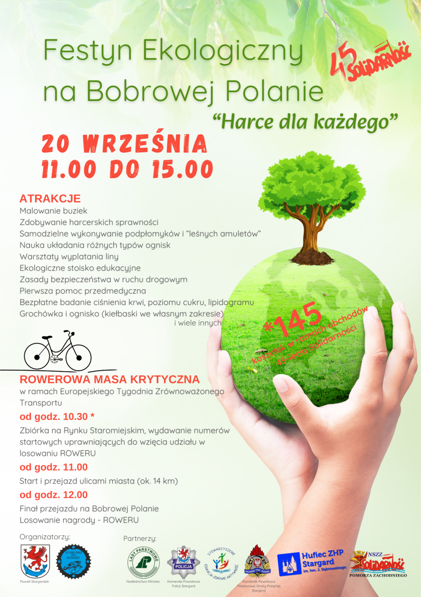 Plakat: FESTYN EKOLOGICZNY NA BOBROWEJ POLANIE