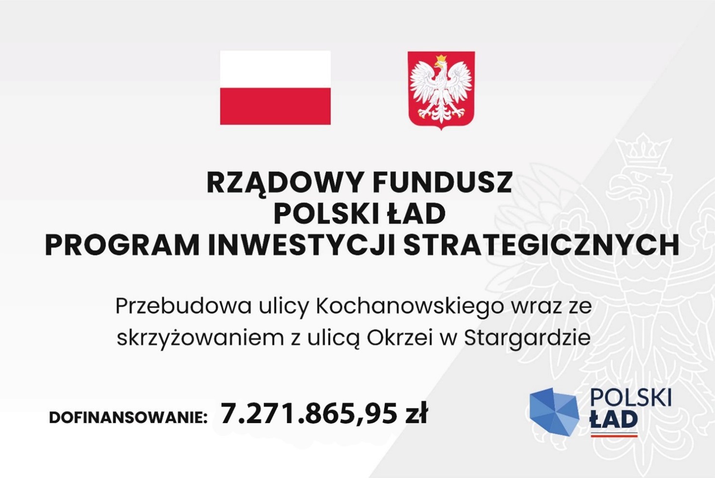 Zdjęcie: Przebudowa ulicy Kochanowskiego wraz ze skrzyżowaniem z ulicą Okrzei w Stargardzie – Aktualizacja