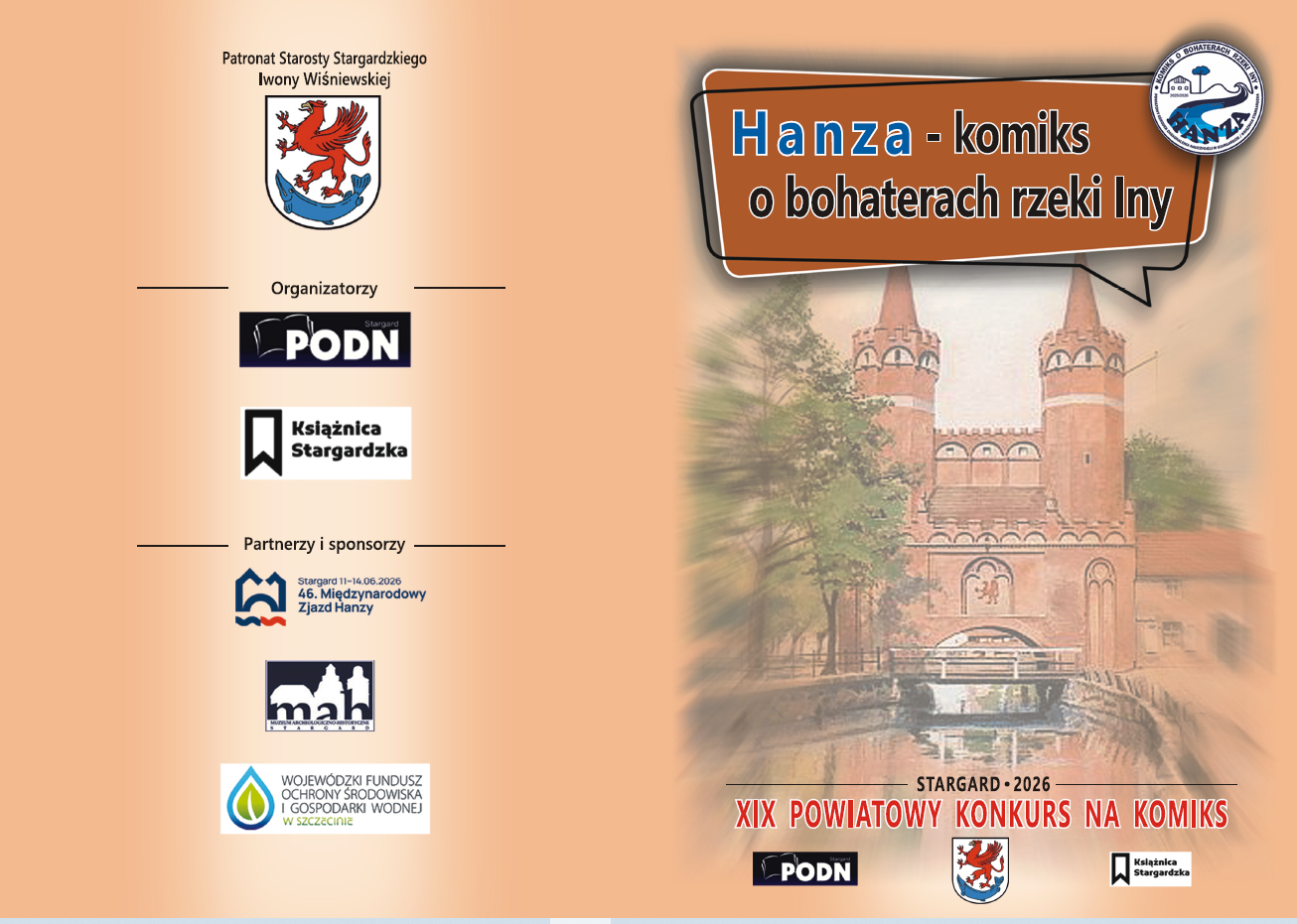 Plakat: XIX POWIATOWY KONKURS NA KOMIKS - wystawa pokonkursowa