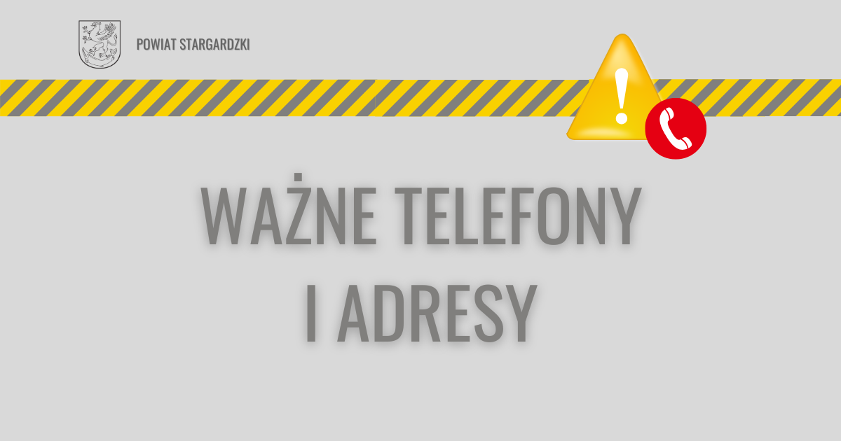 Zdjęcie: Ważne telefony i adresy
