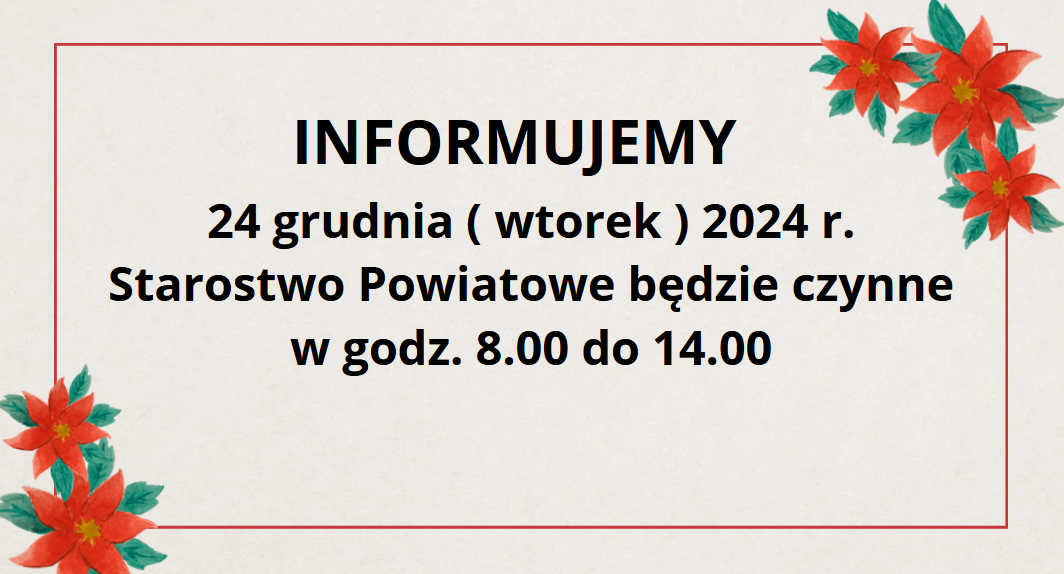 Zdjęcie: INFORMUJEMY