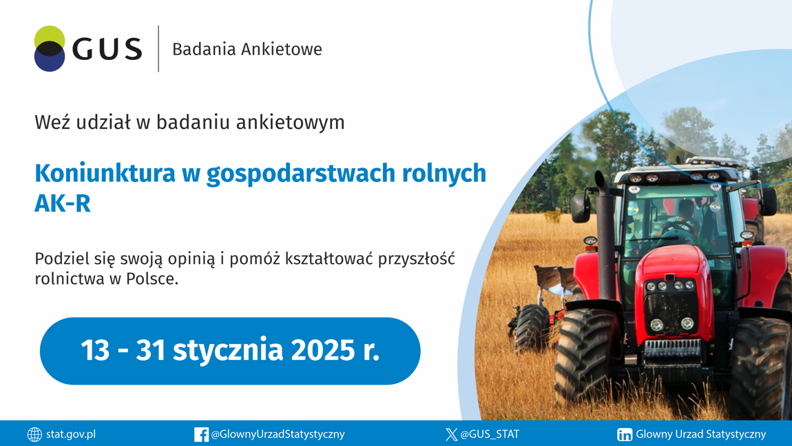 Zdjęcie: Badanie Koniunktury w Gospodarstwach Rolnych (AK-R)