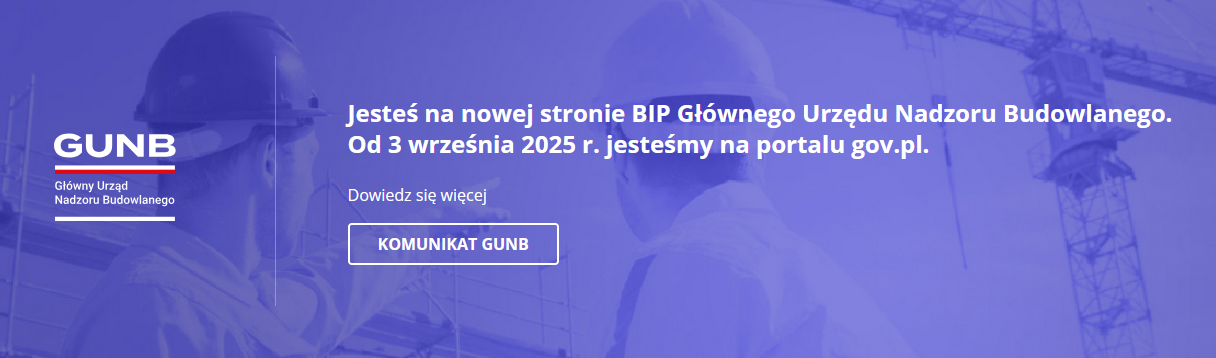 Zdjęcie: Nowa strona Głównego Urzędu Nadzoru Budowlanego