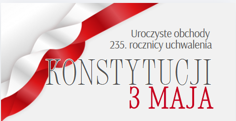 Zdjęcie: Zaproszenie na uroczyste obchody Święta Konstytucji 3 Maja