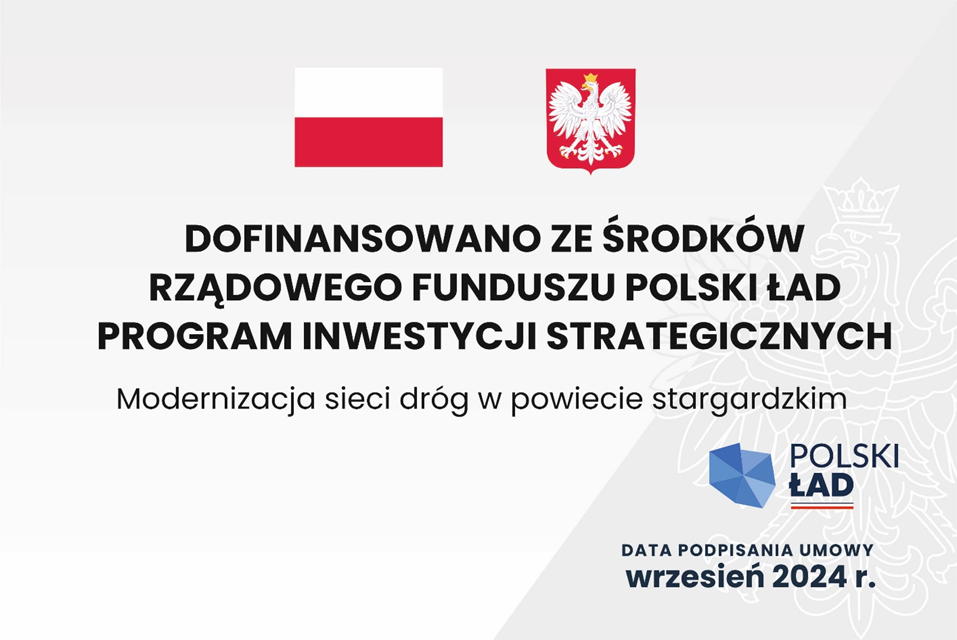 Zdjęcie: Modernizacja sieci dróg w powiecie stargardzkim.