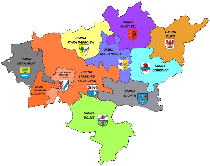 mapa gmin