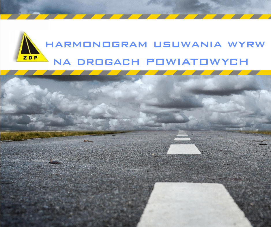 Zdjęcie: Harmonogram usuwania wyrw na drogach